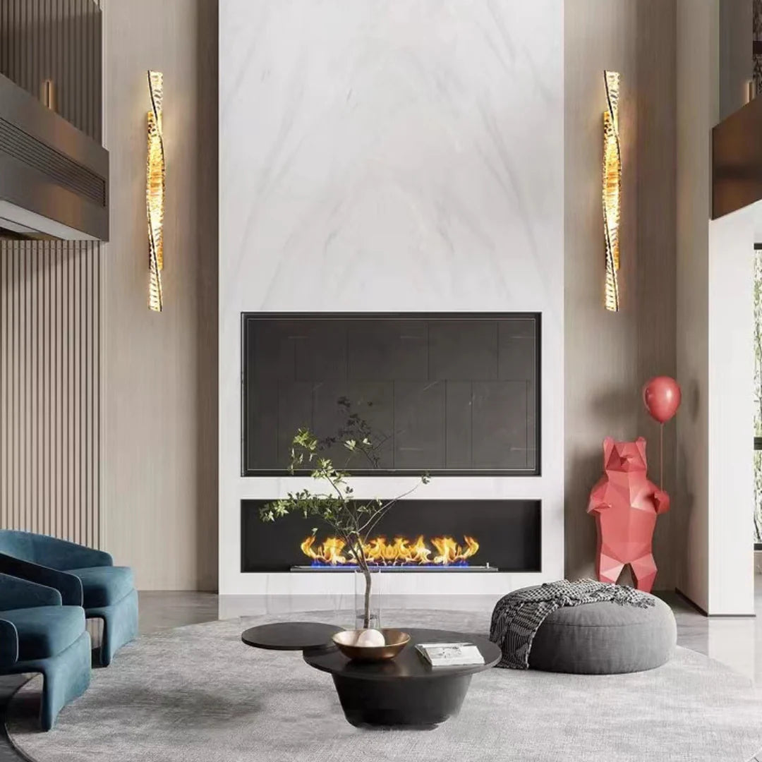 Dna Double Helix Crystal Wall Light - Nuvé