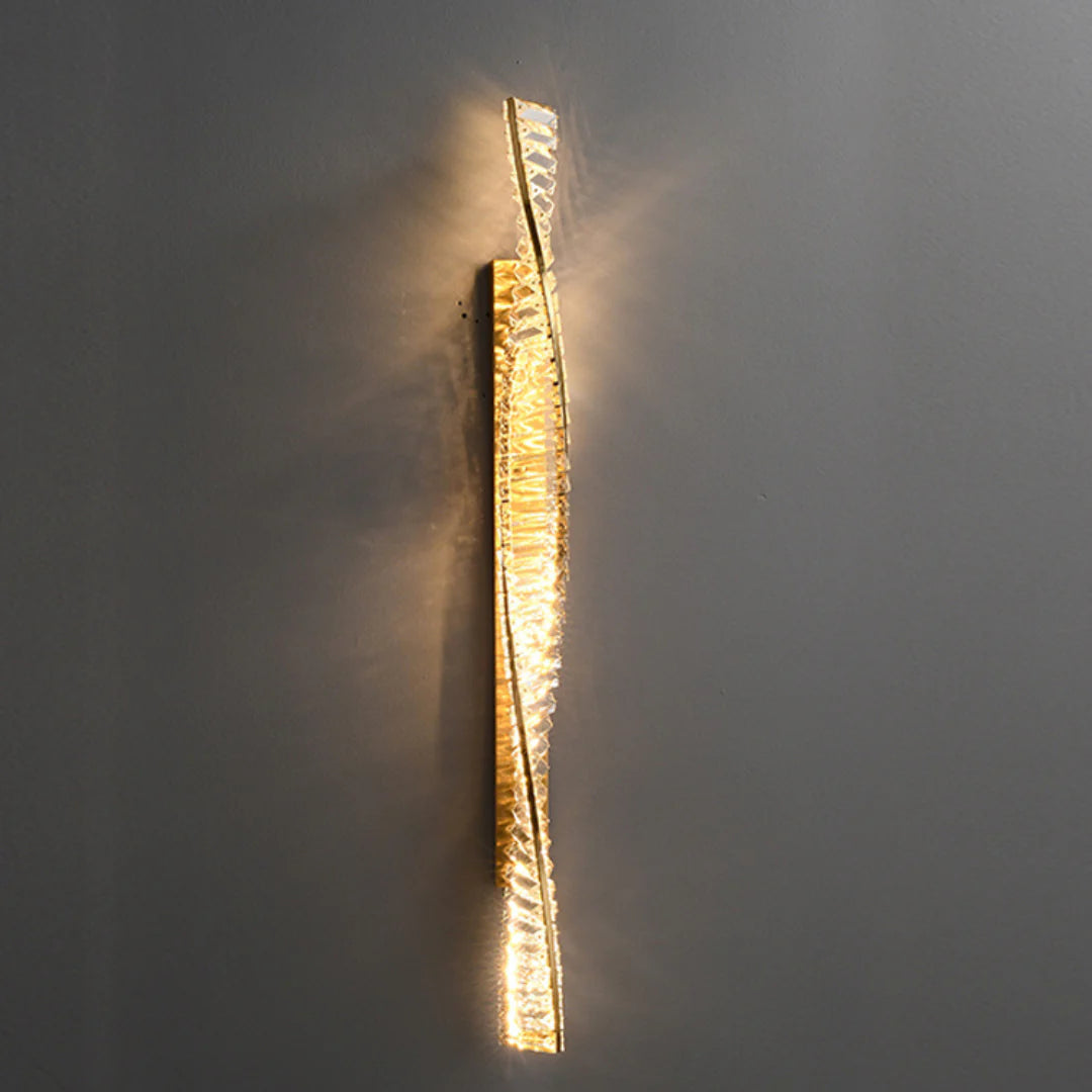 Dna Double Helix Crystal Wall Light - Nuvé