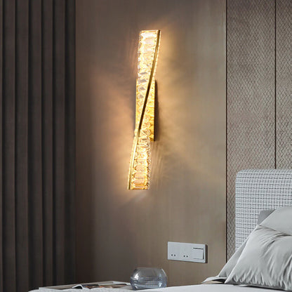 Dna Double Helix Crystal Wall Light - Nuvé
