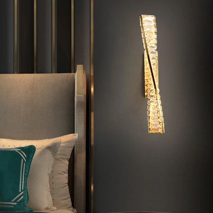 Dna Double Helix Crystal Wall Light - Nuvé