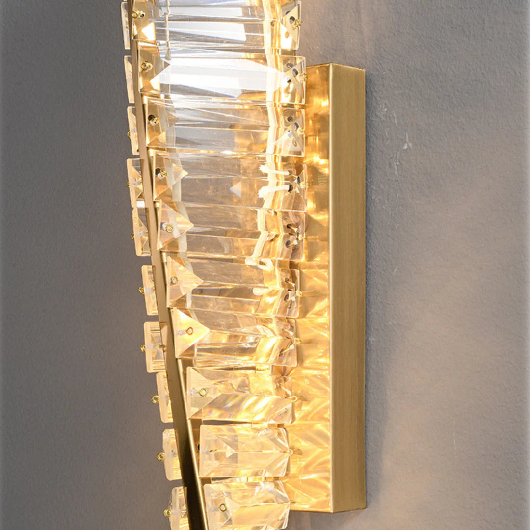 Dna Double Helix Crystal Wall Light - Nuvé