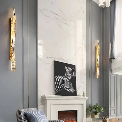 Dna Double Helix Crystal Wall Light - Nuvé