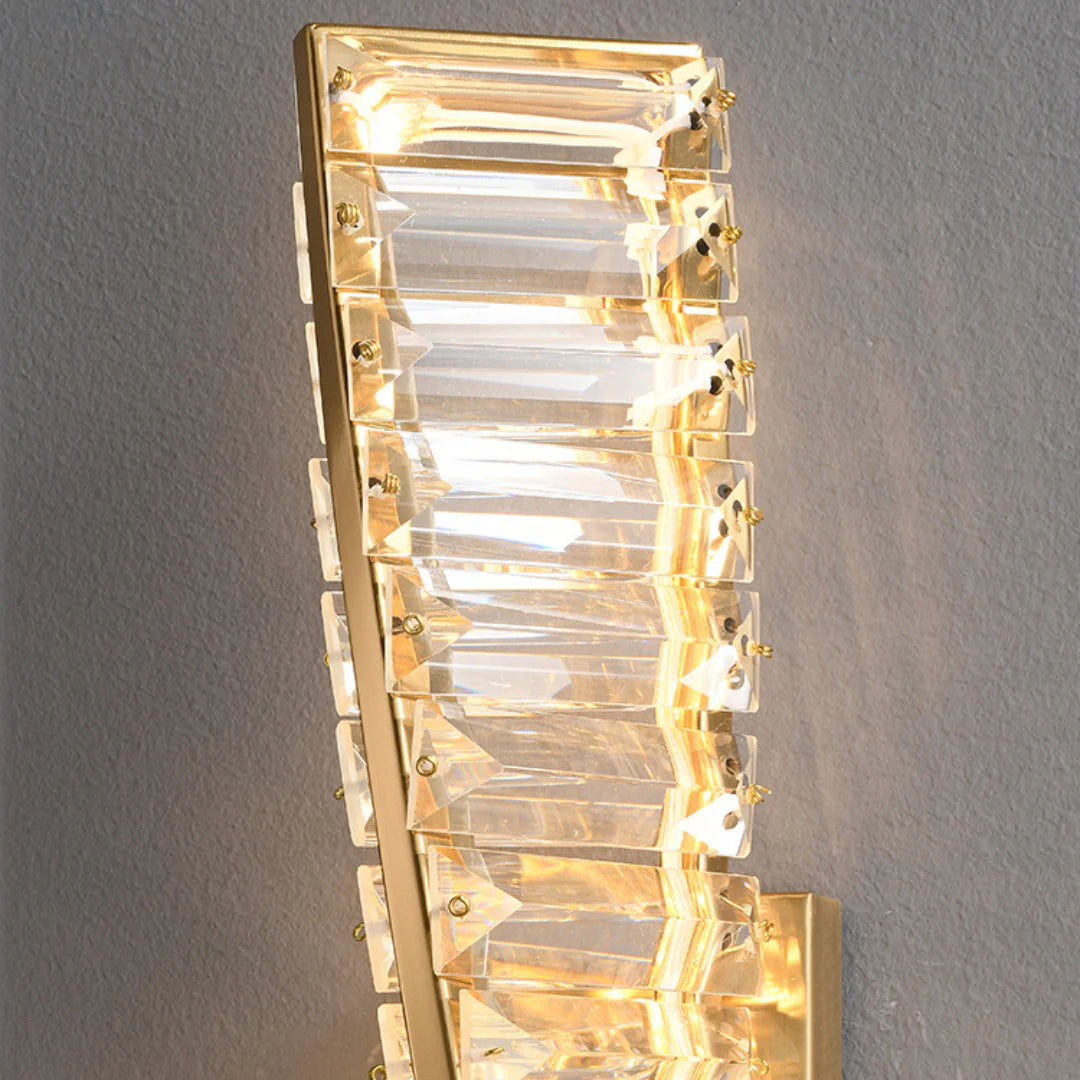 Dna Double Helix Crystal Wall Light - Nuvé