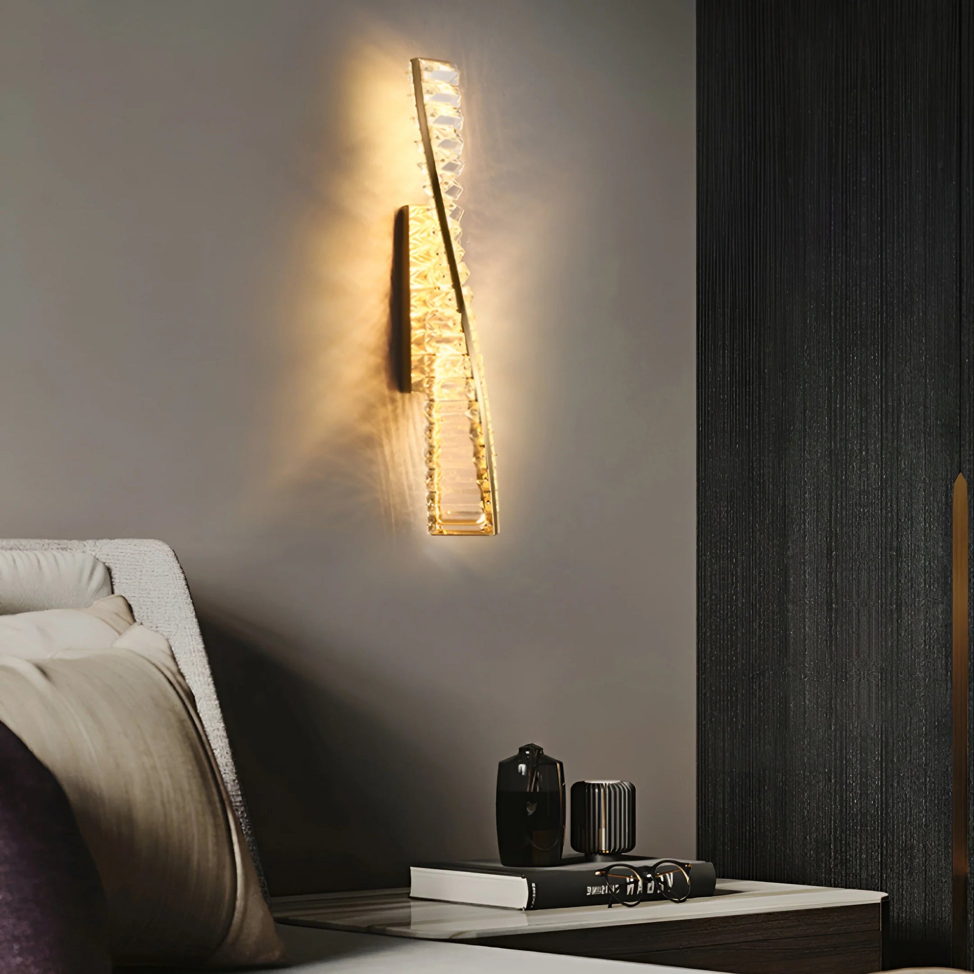 Dna Double Helix Crystal Wall Light - Nuvé