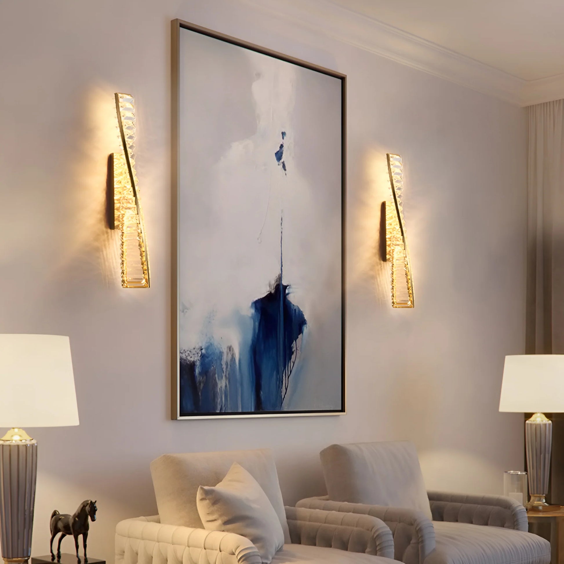 Dna Double Helix Crystal Wall Light - Nuvé