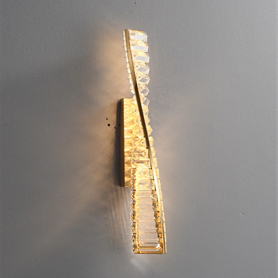 Dna Double Helix Crystal Wall Light - Nuvé