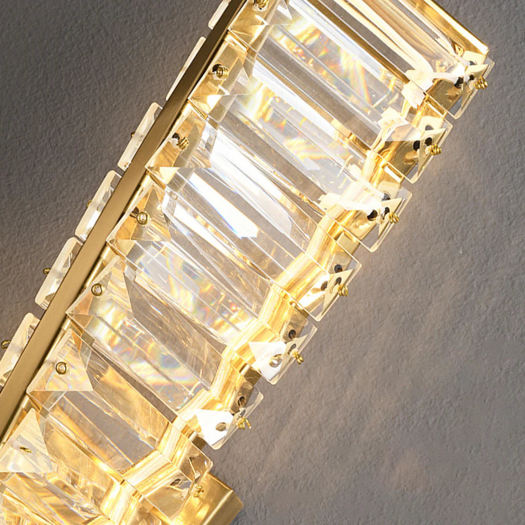 Dna Double Helix Crystal Wall Light - Nuvé