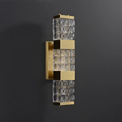 Dacio Golden Luxury Crystal Wall Lamp - Nuvé