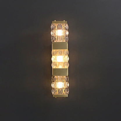 Dacio Golden Luxury Crystal Wall Lamp - Nuvé