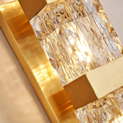 Dacio Golden Luxury Crystal Wall Lamp - Nuvé
