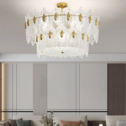 Decazes Texture Glass Chandelier - Nuvé