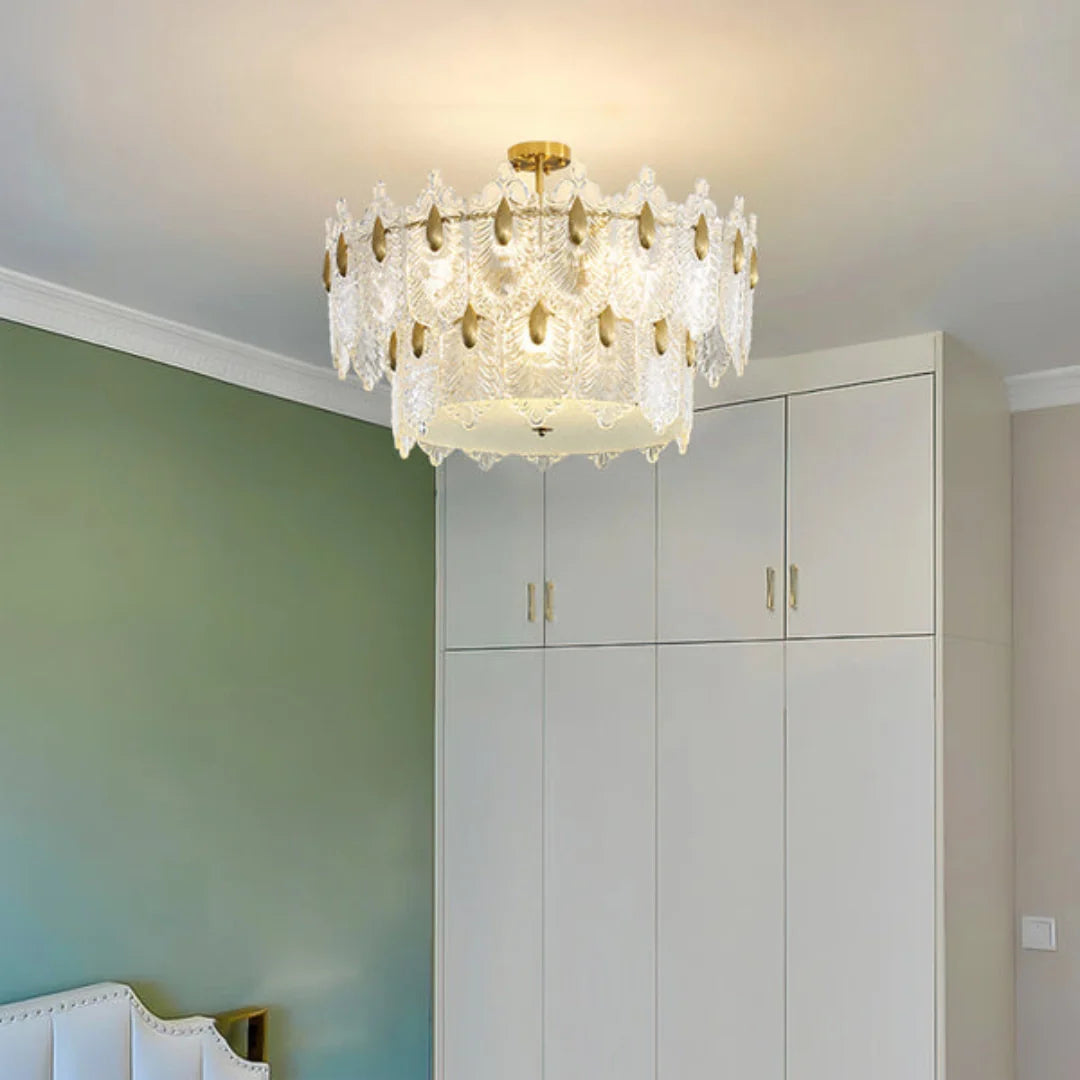 Decazes Texture Glass Chandelier - Nuvé