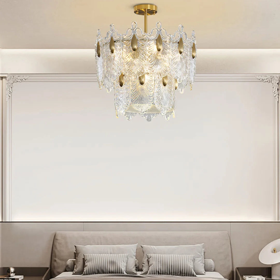 Decazes Texture Glass Chandelier - Nuvé