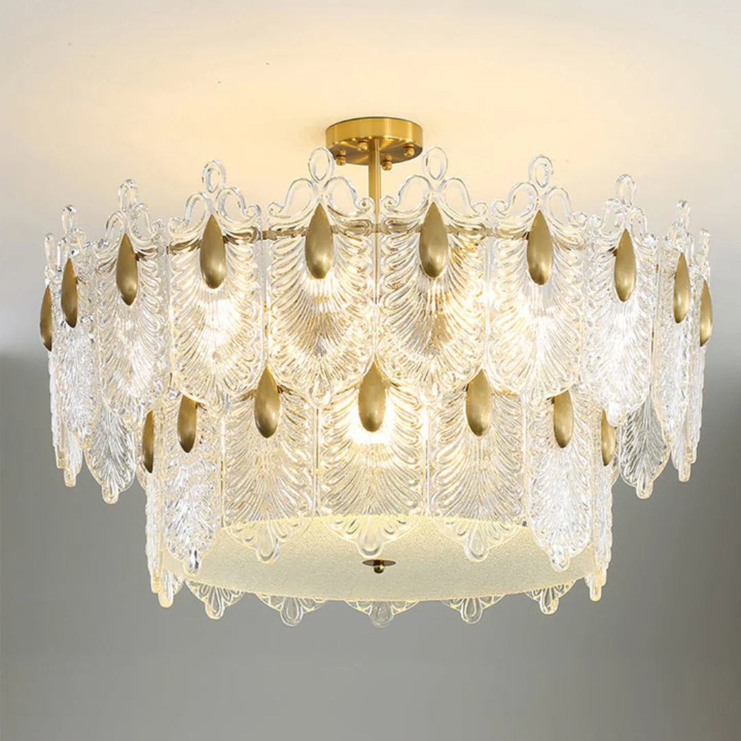 Decazes Texture Glass Chandelier - Nuvé