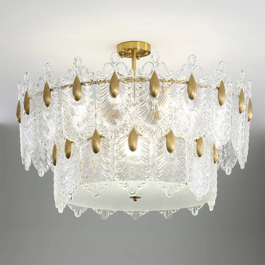 Decazes Texture Glass Chandelier - Nuvé