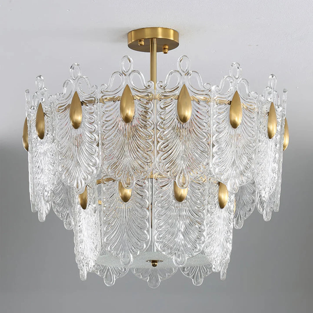 Decazes Texture Glass Chandelier - Nuvé