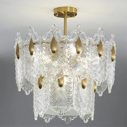 Decazes Texture Glass Chandelier - Nuvé