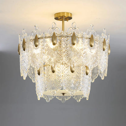 Decazes Texture Glass Chandelier - Nuvé