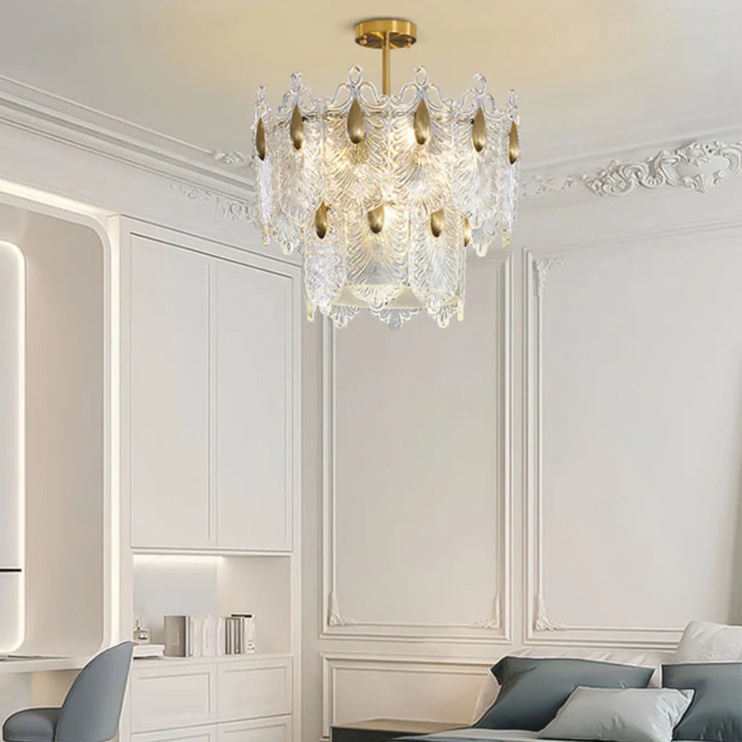 Decazes Texture Glass Chandelier - Nuvé