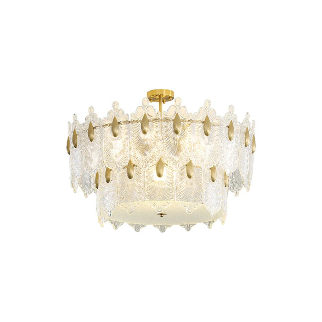 Decazes Texture Glass Chandelier - Nuvé