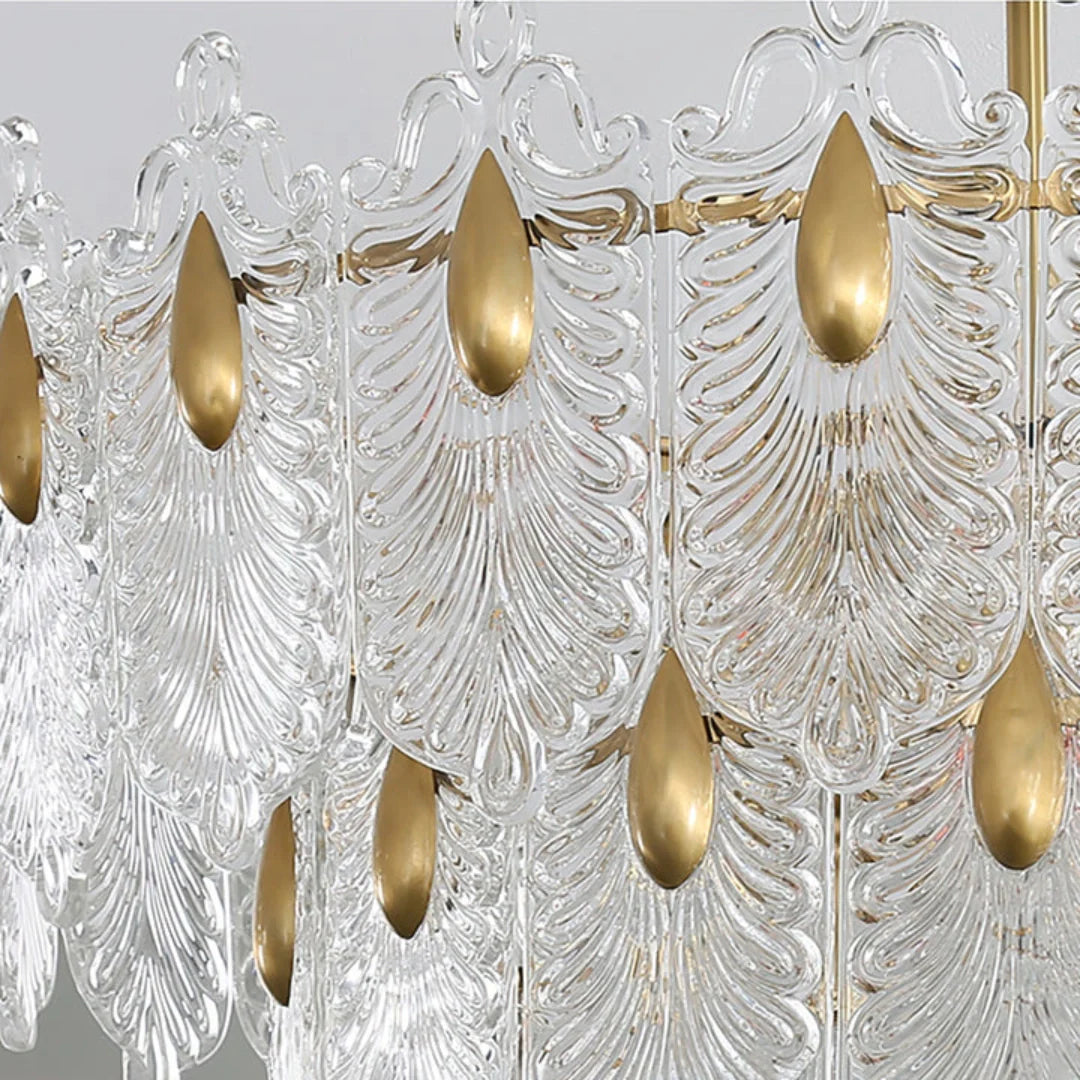 Decazes Texture Glass Chandelier - Nuvé