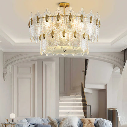 Decazes Texture Glass Chandelier - Nuvé
