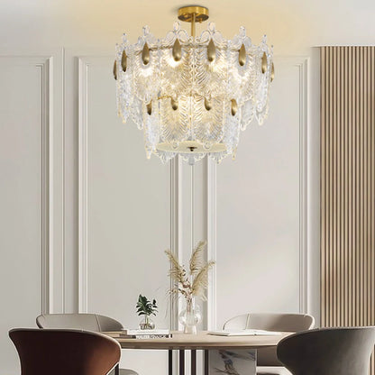 Decazes Texture Glass Chandelier - Nuvé