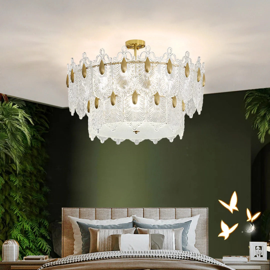Decazes Texture Glass Chandelier - Nuvé