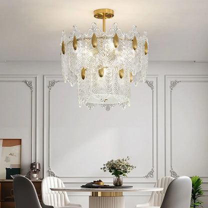 Decazes Texture Glass Chandelier - Nuvé
