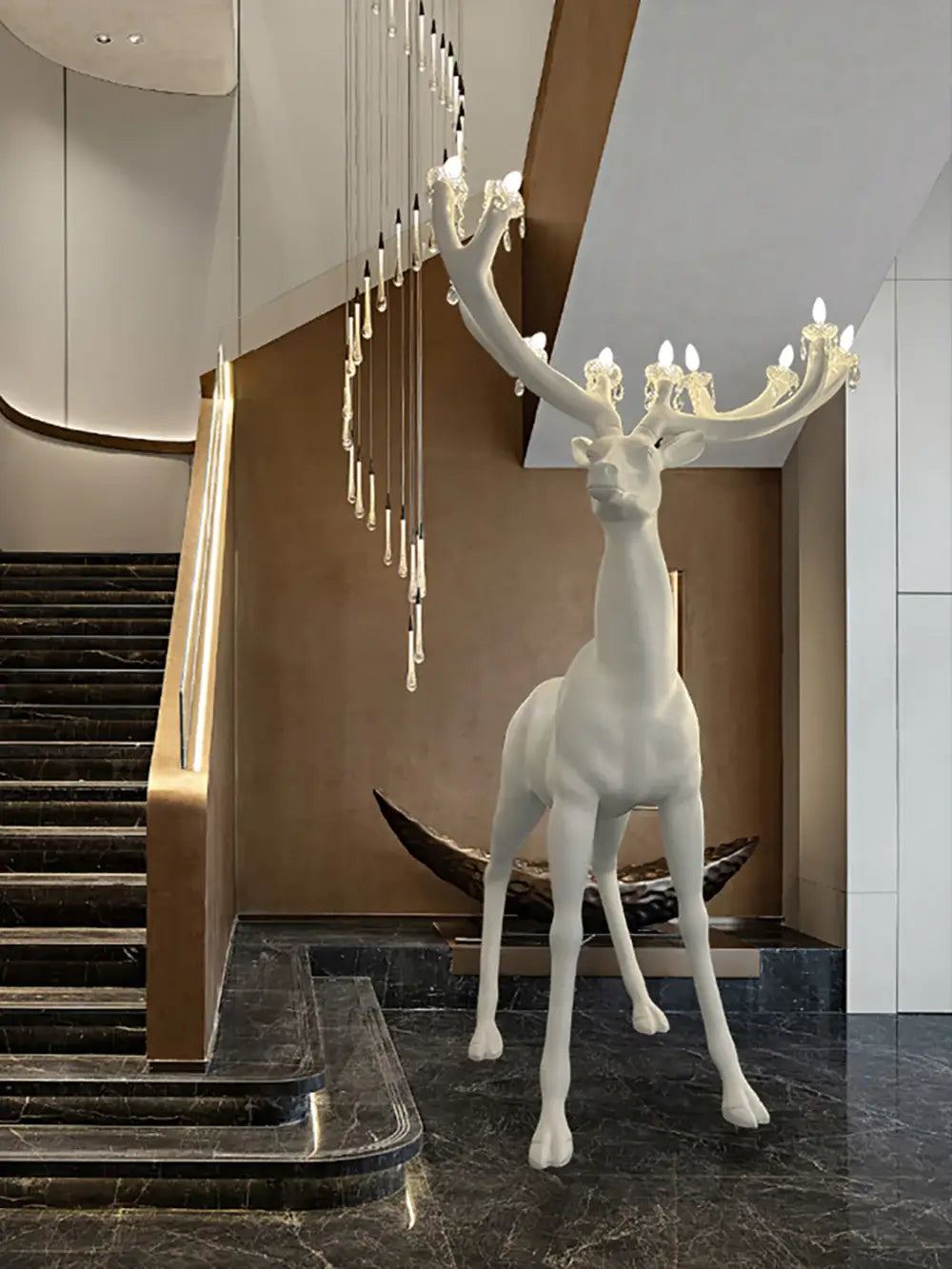 Deer Sculpture Floor Lamp - Nuvé