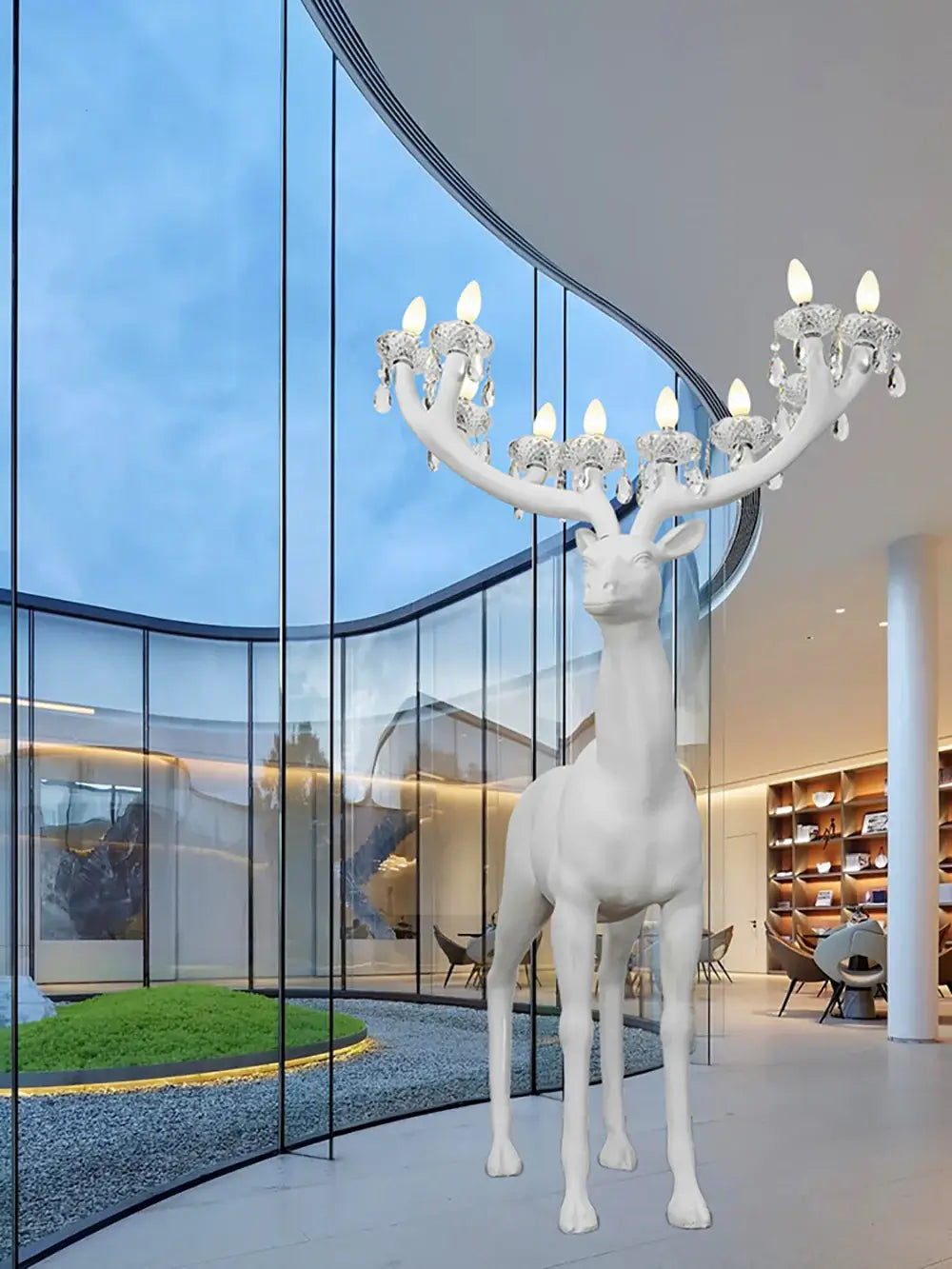 Deer Sculpture Floor Lamp - Nuvé