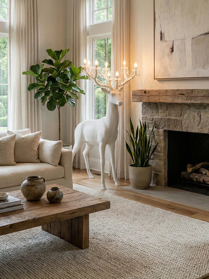 Deer Sculpture Floor Lamp - Nuvé