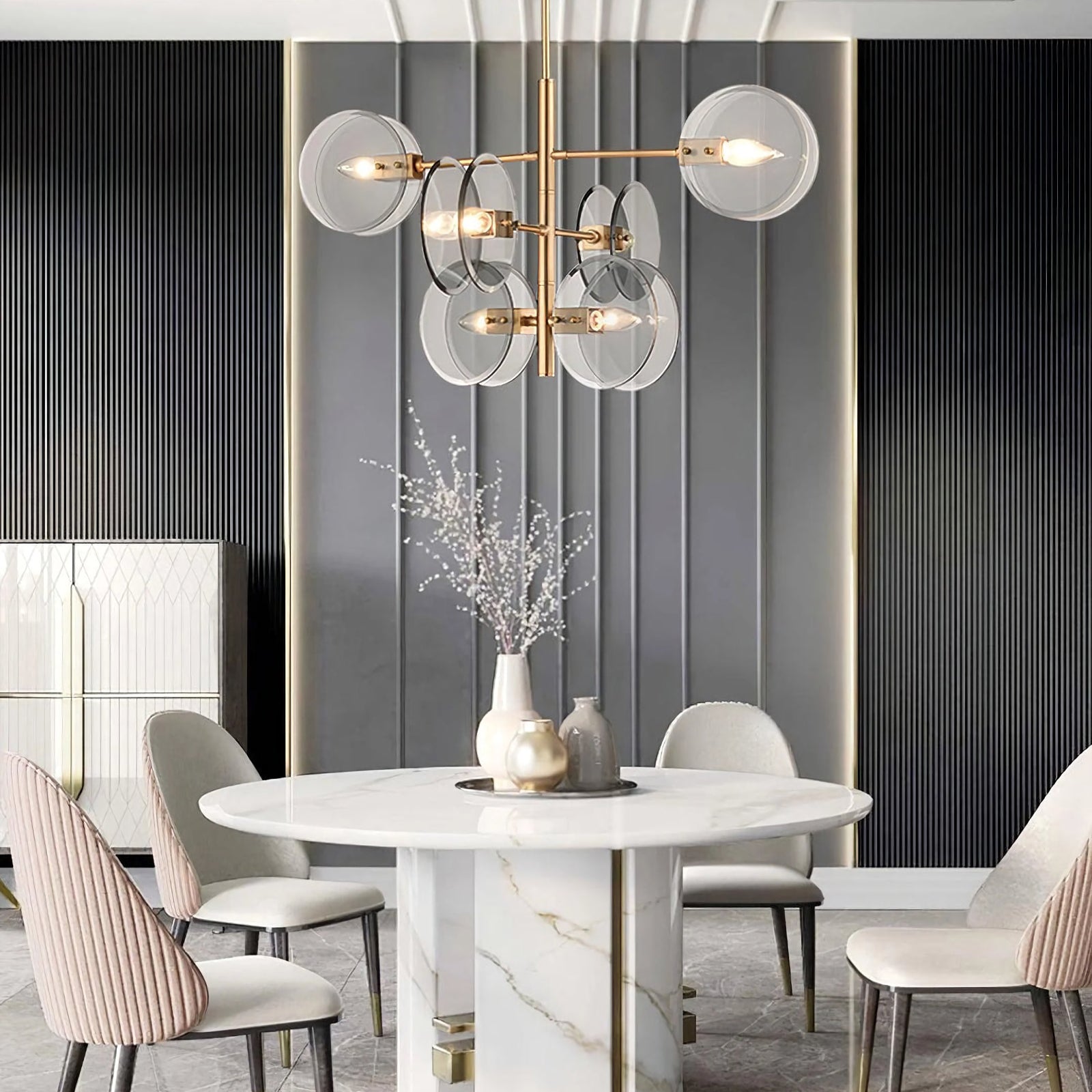 Disc Arteriors Norwich Glass Chandelier - Nuvé