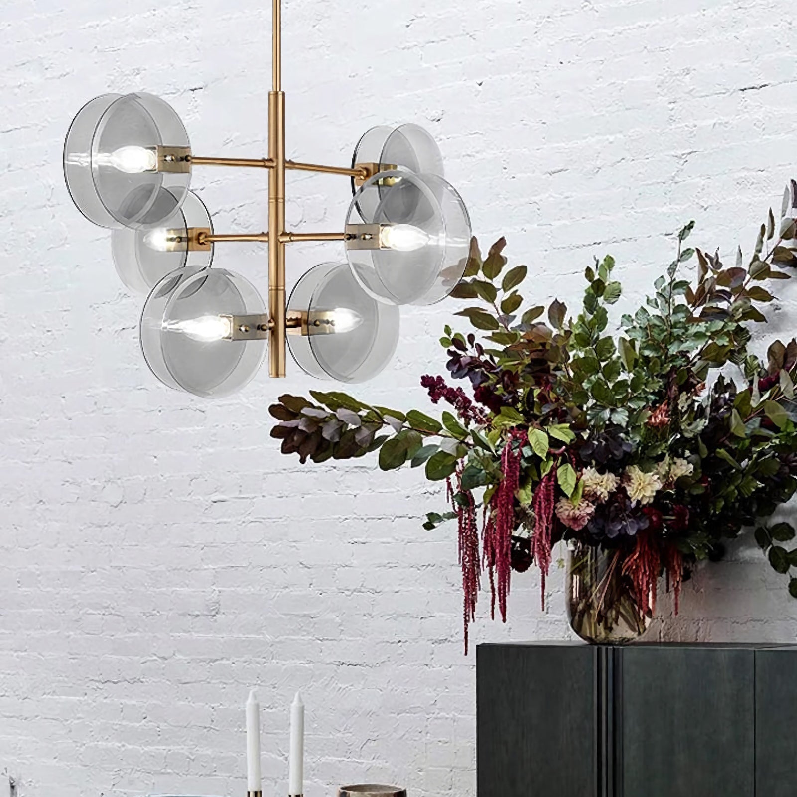 Disc Arteriors Norwich Glass Chandelier - Nuvé