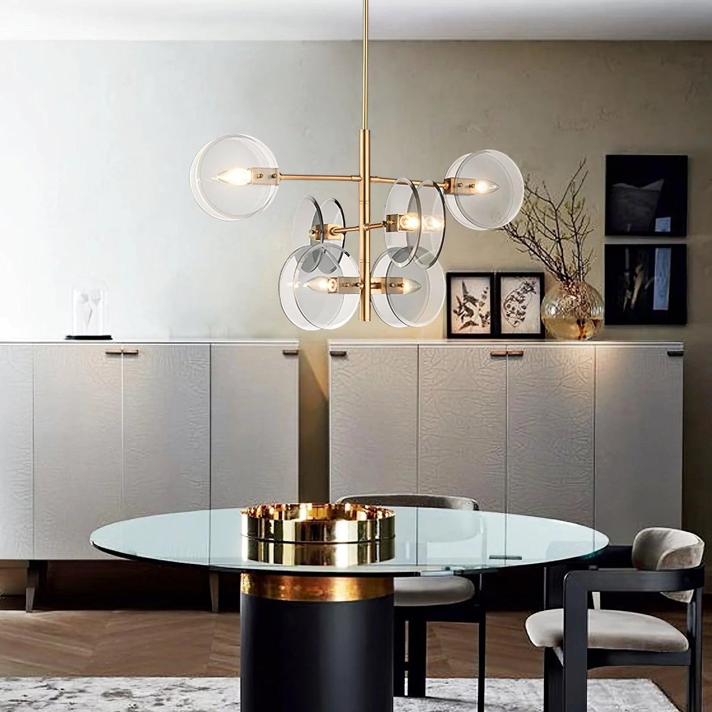 Disc Arteriors Norwich Glass Chandelier - Nuvé