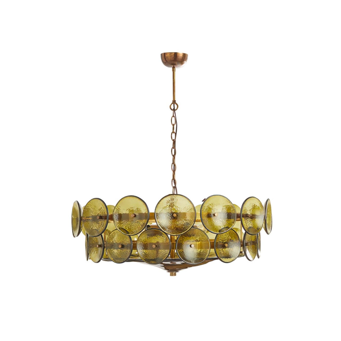 Solaris Disc Murano Glass Chandelier