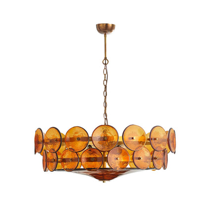 Solaris Disc Murano Glass Chandelier