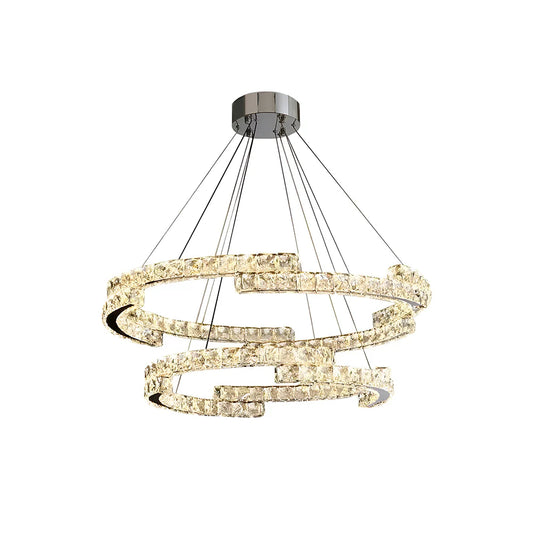 Double Ring Crystal Chandelier - Nuvé