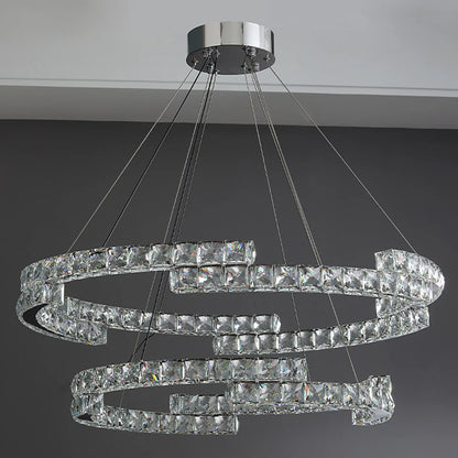 Double Ring Crystal Chandelier - Nuvé