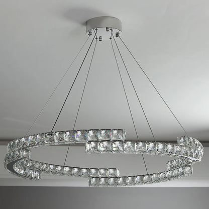 Double Ring Crystal Chandelier - Nuvé