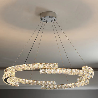 Double Ring Crystal Chandelier - Nuvé