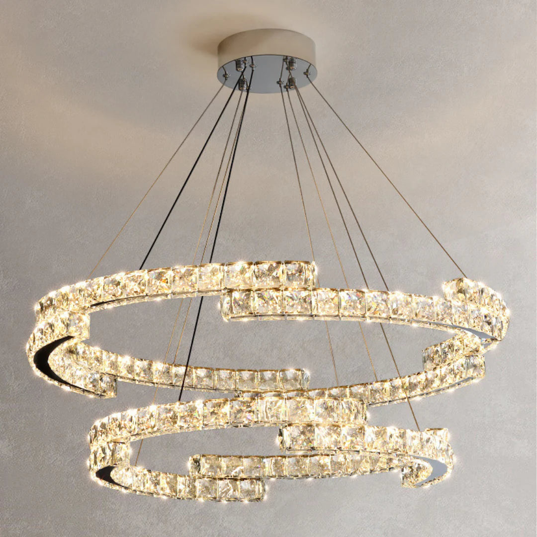 Double Ring Crystal Chandelier - Nuvé