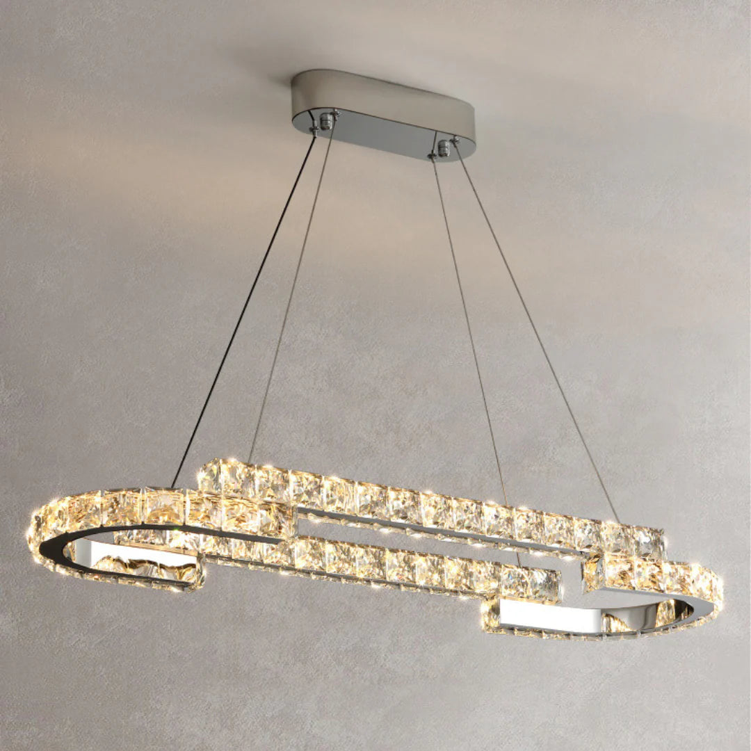 Double Ring Crystal Chandelier - Nuvé