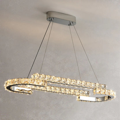 Double Ring Crystal Chandelier - Nuvé