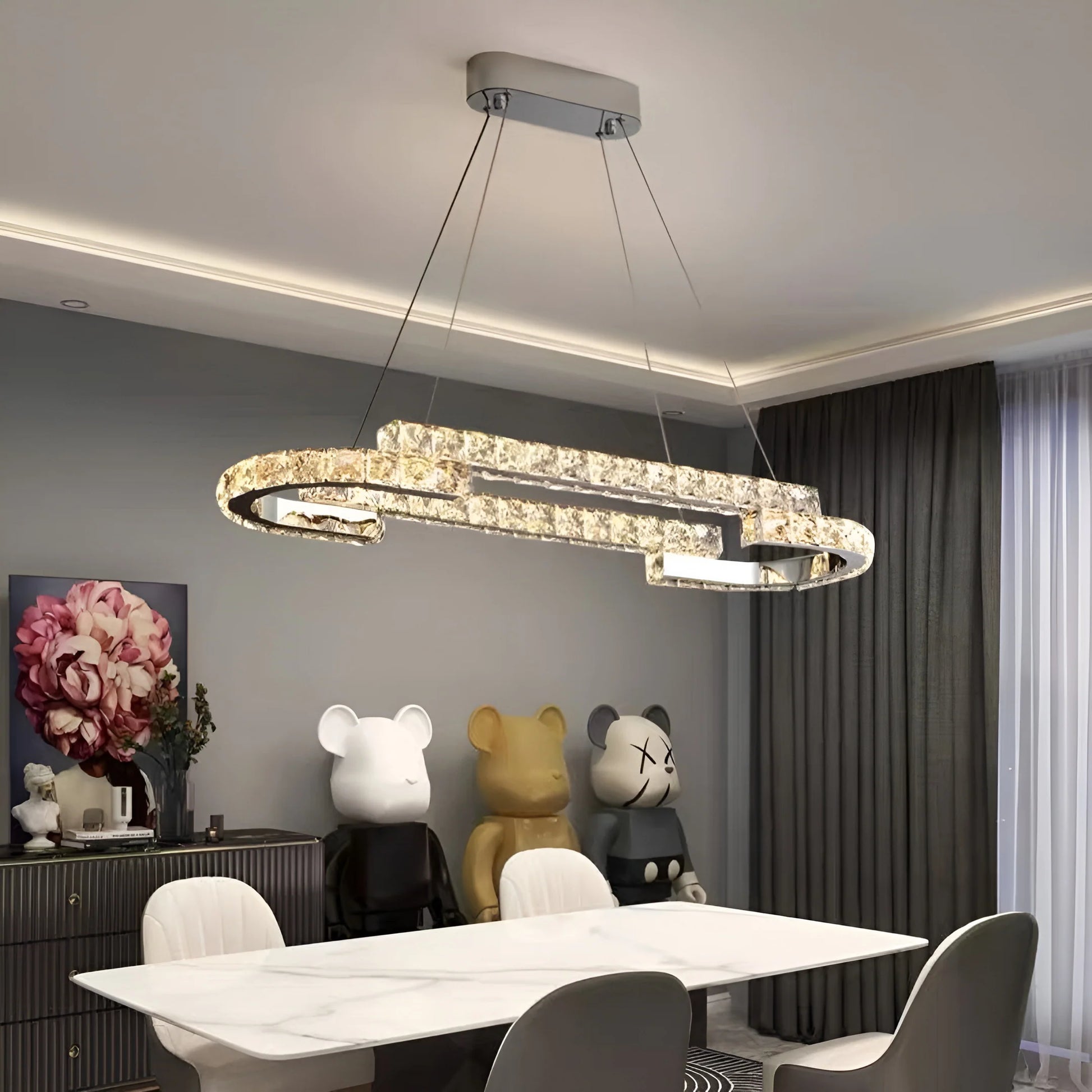 Double Ring Crystal Chandelier - Nuvé