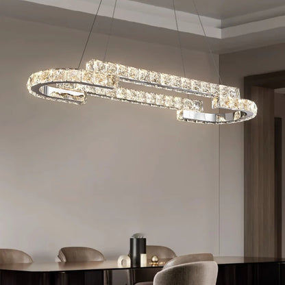 Double Ring Crystal Chandelier - Nuvé