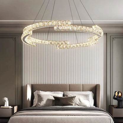 Double Ring Crystal Chandelier - Nuvé