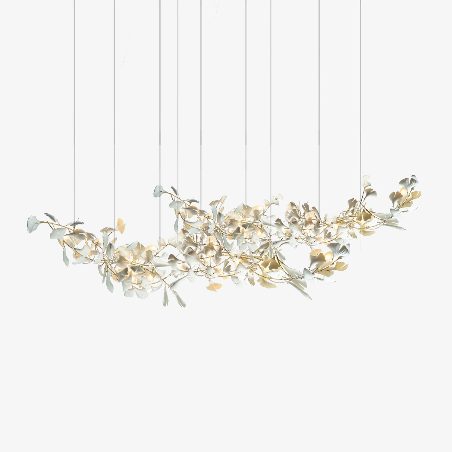 Double Layer Combination Gingko Chandelier - Nuvé