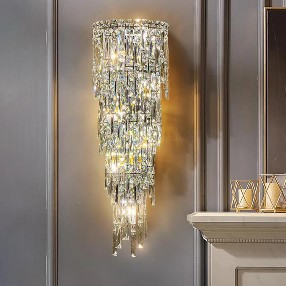 Crystal Rainfall Cyra Wall Lamp - Nuvé