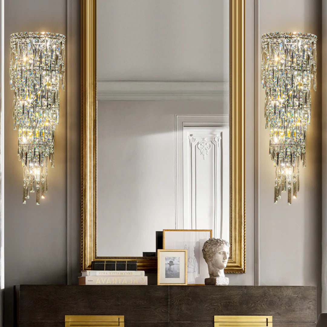 Crystal Rainfall Cyra Wall Lamp - Nuvé